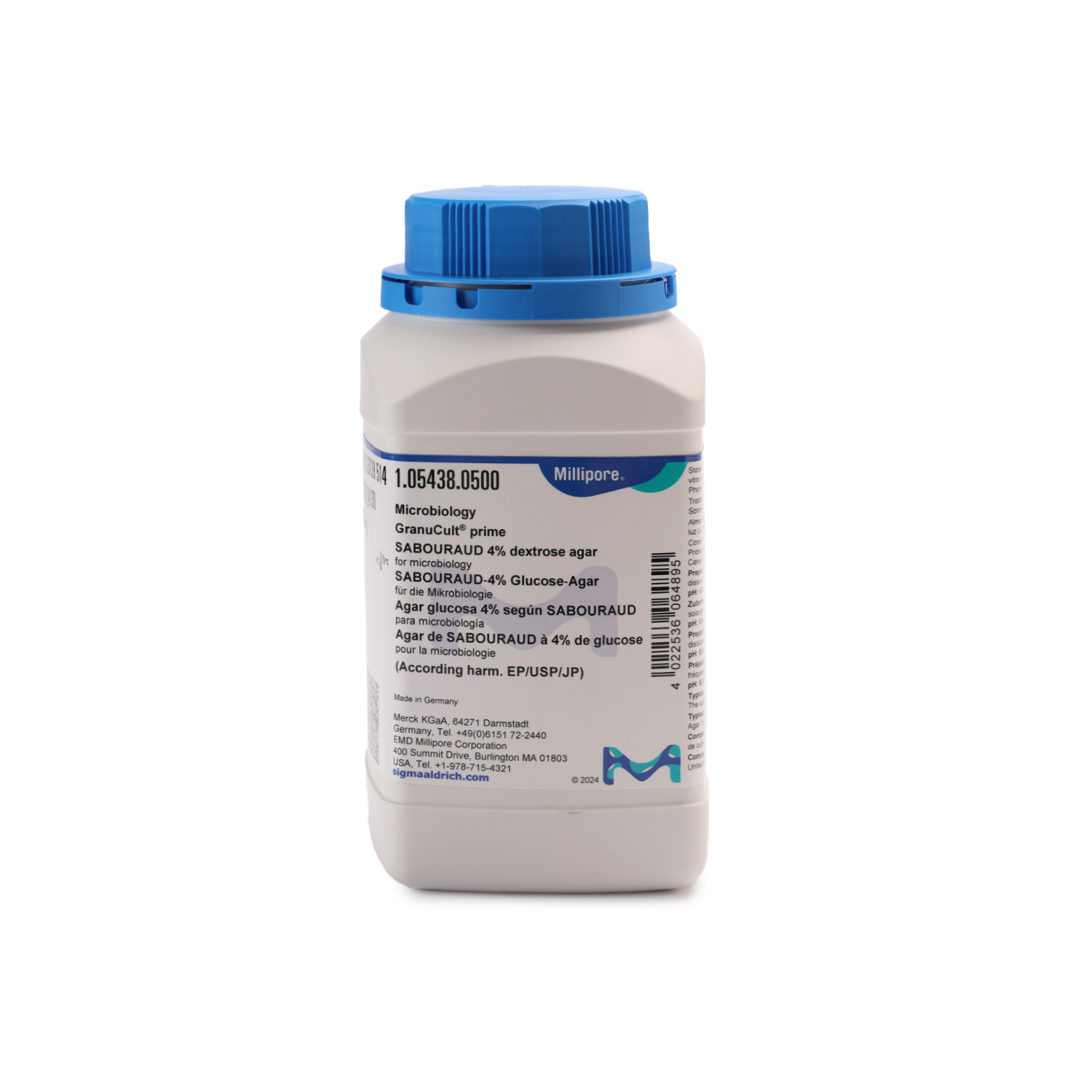 SABOURAUD 4% dextrose agar for microbiology (According harm. EP/USP/JP)